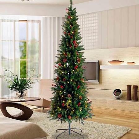 Árvore de Natal 1,80 M 580 Galhos Slim Luxo Verde Premium - Bela Flor -  Árvore de Natal - Magazine Luiza