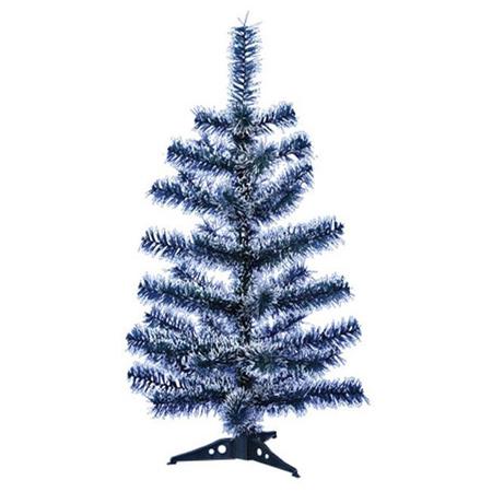 Imagem de Árvore De Natal 60cm 50g Nevada Com Enfeites 22 Itens Decorada Pisca 110v