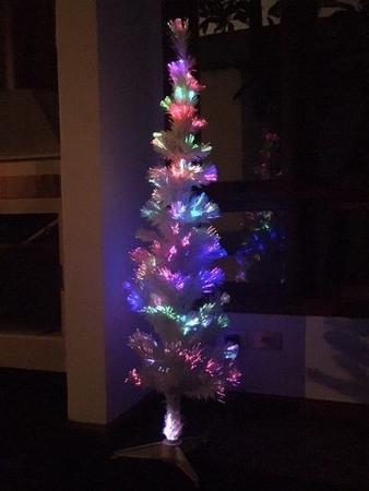 Imagem de Árvore de Natal Branca em Fibra Ótica 1,80 m 110v Christmas