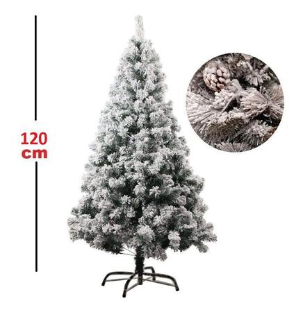 Árvore De Natal Com Neve Top Luxo 1,20m C/ 214 Galhos - D' Presentes -  Árvore de Natal - Magazine Luiza