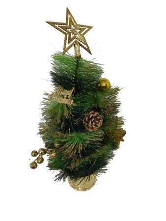 Árvore Natal De Mesa Decoração Luxo C/Enfeite Estrela 43cm - TOP NATAL -  Árvore de Natal - Magazine Luiza