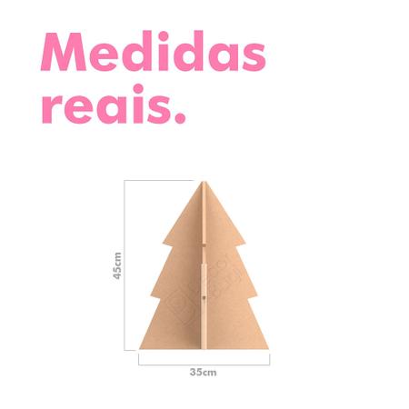 Árvore Natal Mesa Pequena 45cm Decoração Completa 32 Itens - Dupari