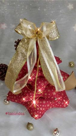 Imagem de Árvore de Natal em tecido artesanal