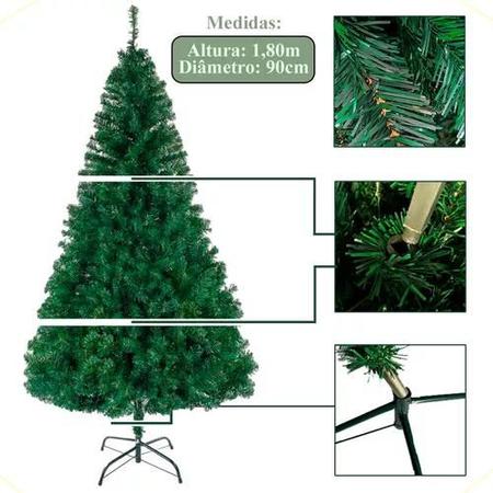 Comprar Árvore De Natal Pinheiro Luxo 1,80 Altura 750 Galhos Em Até 12x