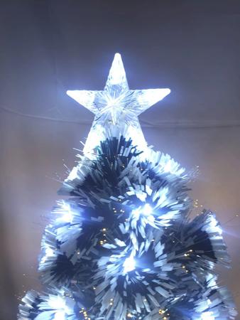 Imagem de Árvore de Natal LED Fibra Ótica Cristal 90Cm Luzes Multifunc