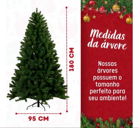 Árvore de Natal 1,80 M 580 Galhos Slim Luxo Verde Premium - Bela Flor -  Árvore de Natal - Magazine Luiza