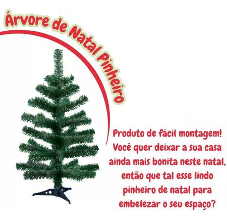 Imagem de Árvore De Natal Luxo Pinheiro Verde 90cm