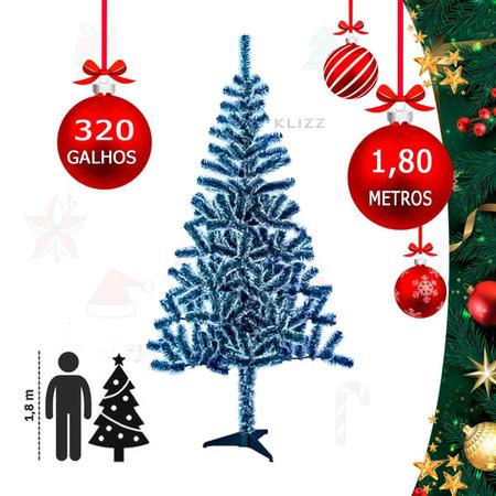 árvore natal - 1,80 azul nevado