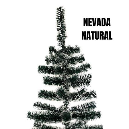 Imagem de Árvore De Natal Nevada Grande1,80m Verde 320 Galhos Nevada Cheia Gorda Pinheiro Luxo