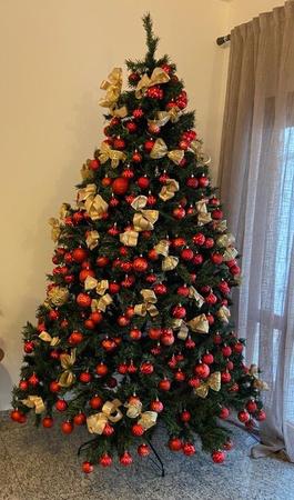 Árvore De Natal Grande Artificial 240 Cm De Altura Cheia