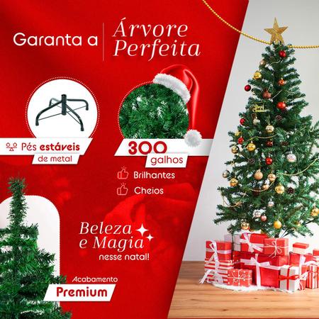 Arvore De Natal Grande Cheia De Luxo Decoração 1,50m