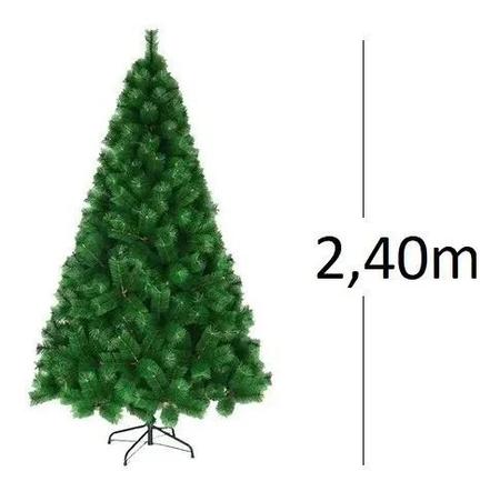 Imagem de Árvore De Natal Pinheiro Cor Verde 2,40m Modelo Luxo 852 Galhos A0224E