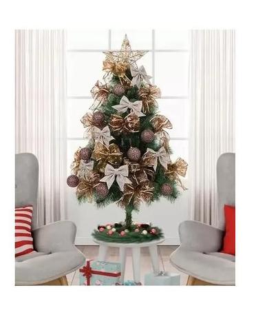 Árvore de Natal 60 CM Pequena Decorada Luxo Vermelho Mesa - Divertiti -  Árvore de Mesa - Magazine Luiza