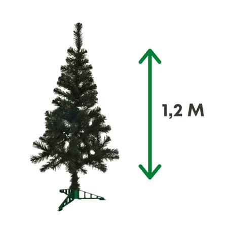 Imagem de Árvore De Natal Pinheiro Decorada 120cm Enfeites Pisca Pisca