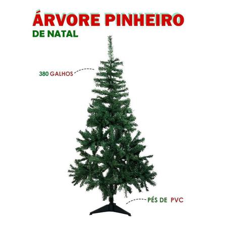 Imagem de Árvore de Natal Pinheiro Luxo 150cm - 380 Galhos - Verde