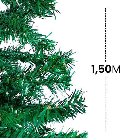 Imagem de Árvore de Natal Pinheiro Luxo 150cm - 380 Galhos - Verde