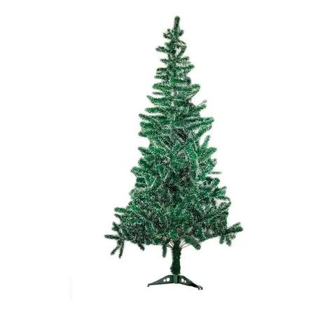 Árvore de Natal grande 150cm 138galho super cheia Luxo Verde Nevada Neve  promoção barata pé plástico