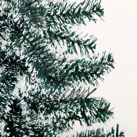 Imagem de Árvore De Natal Pinheiro Verde Musgo Ponta Branca Neve 1,80m 320 Galhos A0034