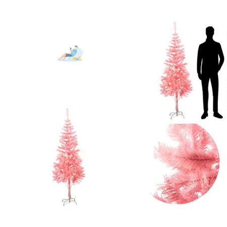 Arvore de Natal Rosa com 1,80 Metros e 320 galhos Papai Noel-Wincy Natal Imagem de Arvore de Natal Rosa com 1,80 Metros e 320 galhos Papai Noel-Wincy Natal