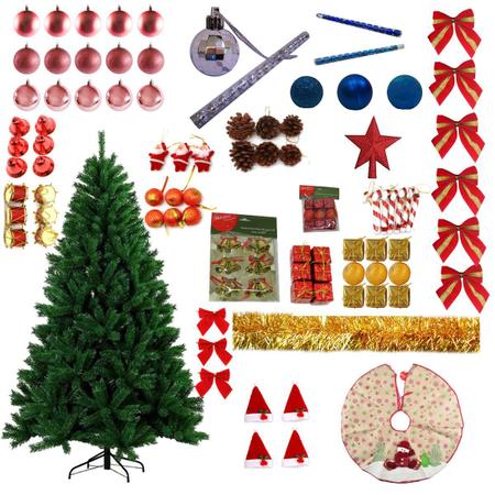 Árvore Natal 180cm 540 Galhos Decoração Pinheiro Rosa Verde - Rio Master -  Árvore de Natal - Magazine Luiza