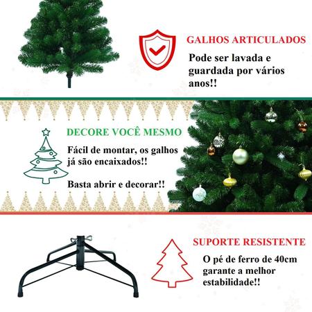 Árvore de Natal Pinheiro Canadense Linda 800 Galhos Grande 2,10m De Altura  - AZ Shopping - Árvore de Natal - Magazine Luiza