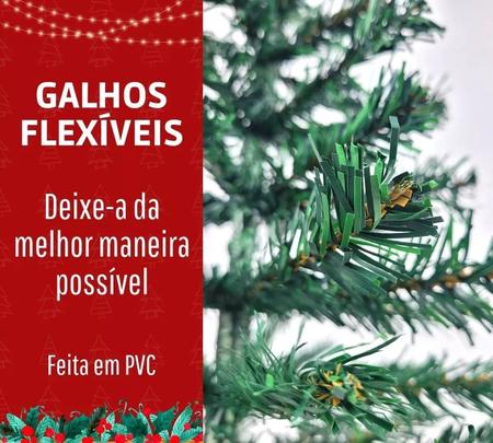 Árvore De Natal Pequena Pé de Madeira Pinheiro Verde Luxo 60cm - 60 Galhos  Premium - top natals - Árvore de Natal - Magazine Luiza