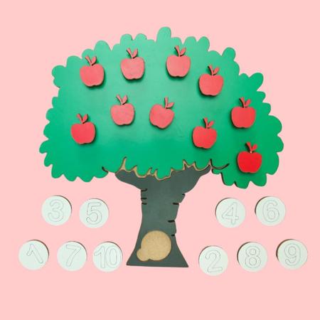 Imagem de Árvore Magnética Conte até 10 - Brinquedo Educativo