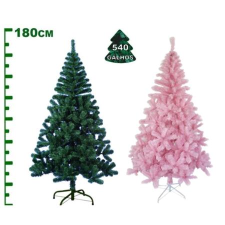 Árvore Natal 180cm 540 Galhos Decoração Pinheiro Rosa Verde - Rio Master -  Árvore de Natal - Magazine Luiza