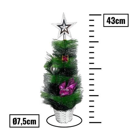 Árvore Natal De Mesa Decoração Luxo C/Enfeite Estrela 43cm - TOP NATAL -  Árvore de Natal - Magazine Luiza