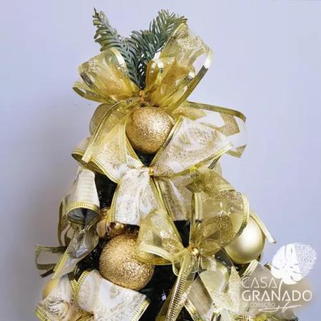 Árvore Natal Decorada Nº20 150cm Dourada - 1 un - Kasa