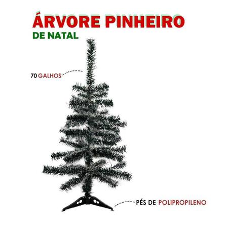 Imagem de Árvore Natal Pinheiro Nevada - 90cm - Pontas Nevadas - Verde