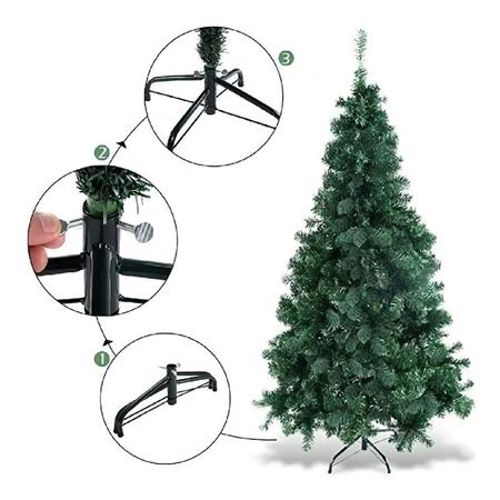 Imagem de Arvore Natal Pinheiro Verde 2.10M 1750G Bem Cheia Luxury GC