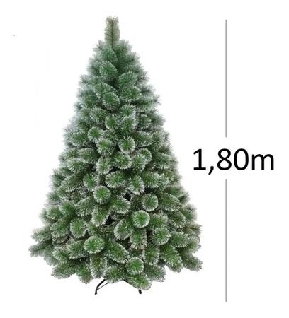 Árvore Pinheiro De Natal Luxo Cor Verde Com Neve Flocos 1,80m 420 Galhos  A0618M - Chibrali - Árvore de Natal - Magazine Luiza