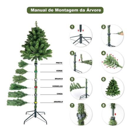 Árvore de Natal Pinheiro 1,80 m 180 cm HV 600 Galhos - GIFTCENTER