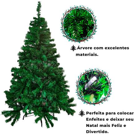 Árvore De Natal Verde Luxo 1,80m C/834 Galhos