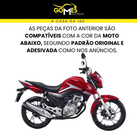 Asa (Aba) Tanque Cg Titan 160 2016 até 2021 + Tampa Lateral Lado Filtro e Bateria - SPORTIVE / PARAMOTOS Imagem de Asa (Aba) Tanque Cg Titan 160 2016 até 2021 + Tampa Lateral Lado Filtro e Bateria