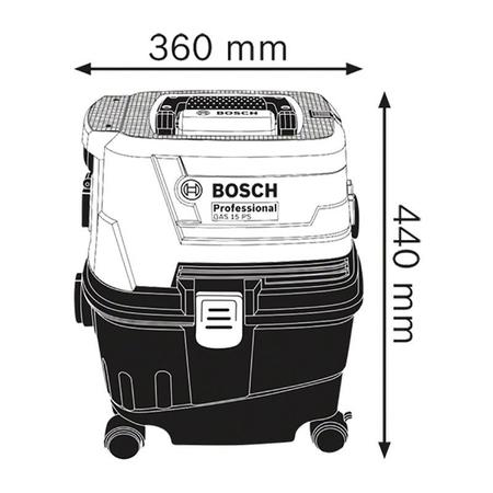 Imagem de Aspirador de pó bosch gas 15 ps 1100w 220v