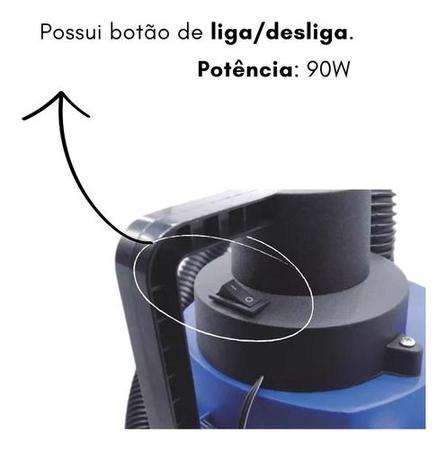 Imagem de Aspirador De Pó E Liquido Automotivo Portátil Turbo 