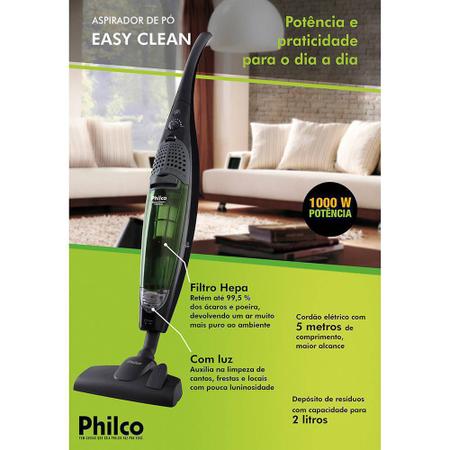 Imagem de Aspirador de Pó Easy Clean 1000 Watts - Philco 110v