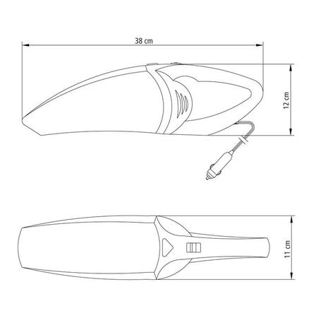 Imagem de Aspirador de pó portátil para carros Tramontina 70 w 12 v