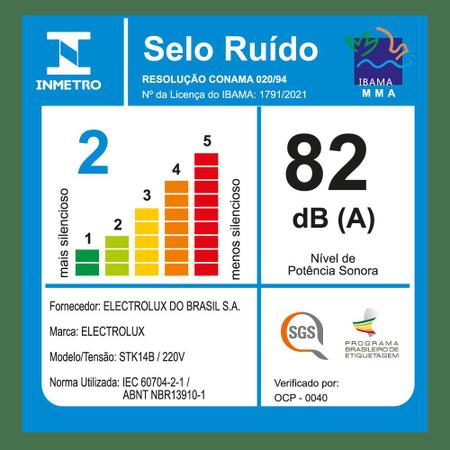 Imagem de Aspirador de Pó Vertical com Fio Electrolux 1450W 2 em 1  PowerSpeed Filtro HEPA Branco (STK14B)