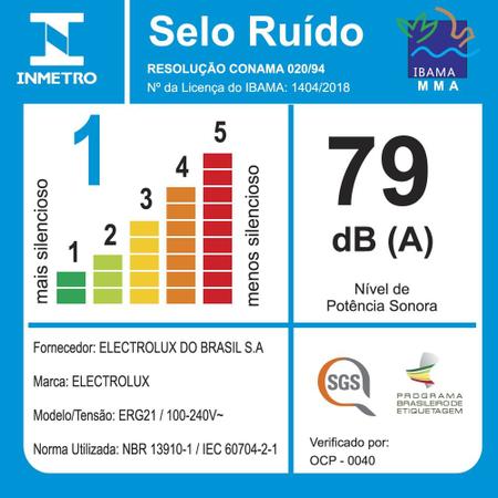 Imagem de Aspirador de Pó Vertical Sem Fio Electrolux Ergorapido 2 em 1 Cyclone até 20 min Branco (ERG21)