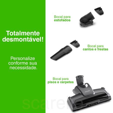 Imagem de Aspirador de Pó Vertical Sem Fio Premium Bivolt 2 Em 1 Led