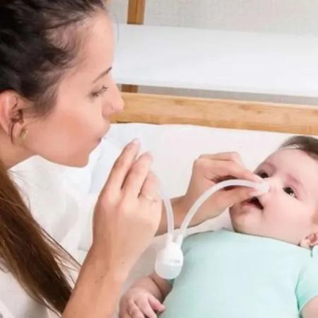 Imagem de Aspirador nasal bebe infantil catarro e meleca higienico