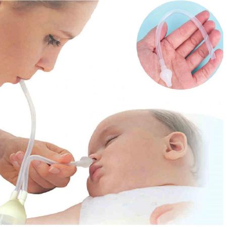 Imagem de Aspirador nasal bebe infantil sugador catarro e meleca 1und