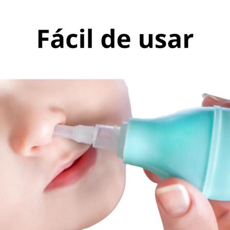 Imagem de Aspirador Nasal para Bebês +0 Meses Silicone Fácil Seguro Prático Azul