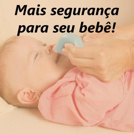 Imagem de Aspirador Nasal para Bebês +0 Meses Silicone Fácil Seguro Prático Azul