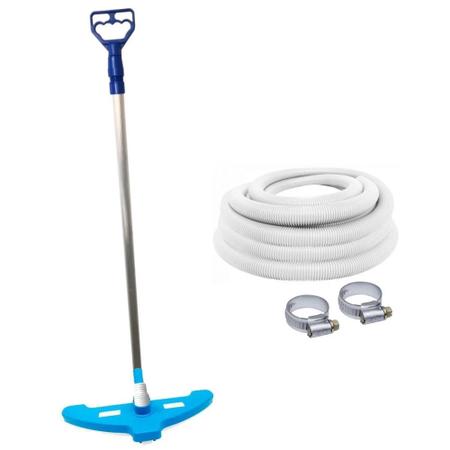 Imagem de Aspirador para Piscina + Cabo 2 Mts Retratil + Mangueira 5 Mts  Kit 