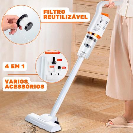 Aspirador Pó Portátil Sem Fio 600Ml Maior Capacidade Limpeza - Bivena Imagem de Aspirador Pó Portátil Sem Fio 600Ml Maior Capacidade Limpeza