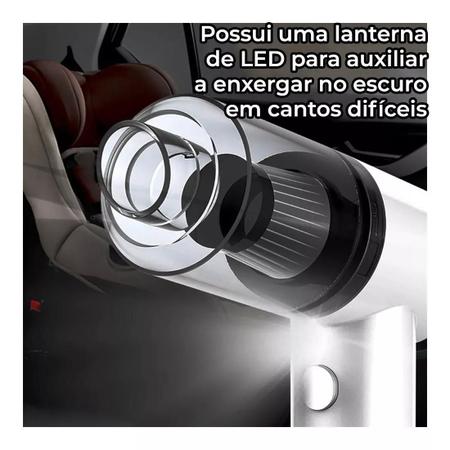 Imagem de Aspirador Portátil Automotivo Potente Recarregável Premium CASA, ESCRITORIO